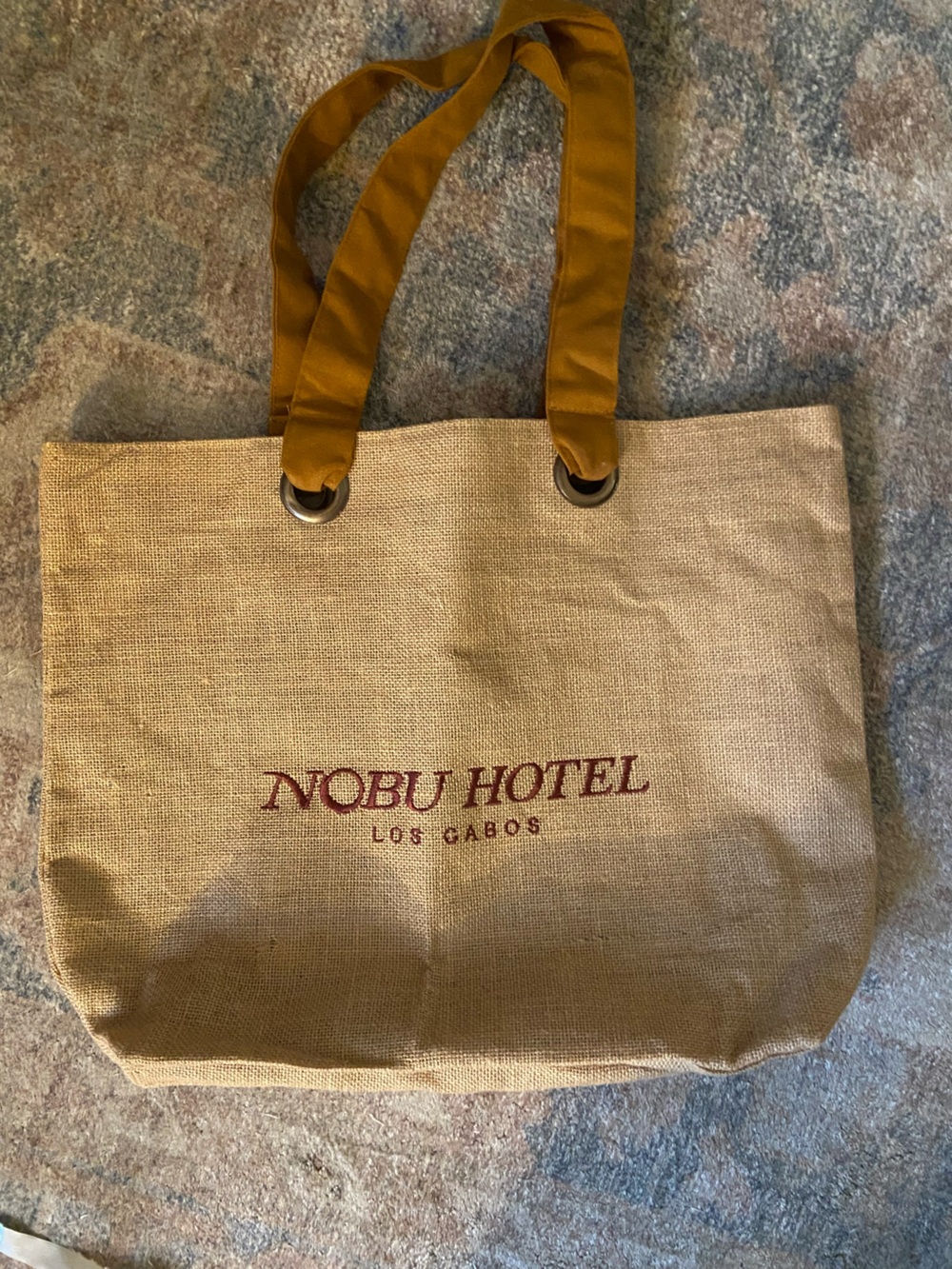 NOBU Luxury Brand Hotel Los Cabos Linen Beach Vacation Travel Bag Carry All